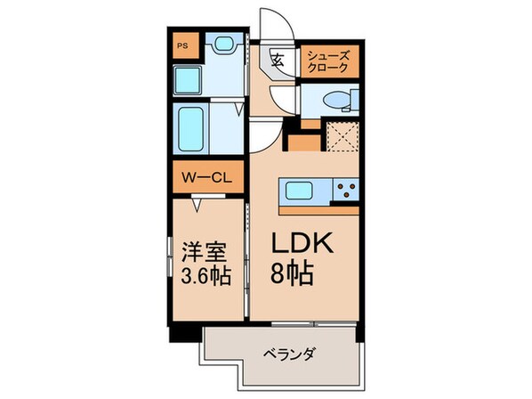 フェリス香椎の物件間取画像